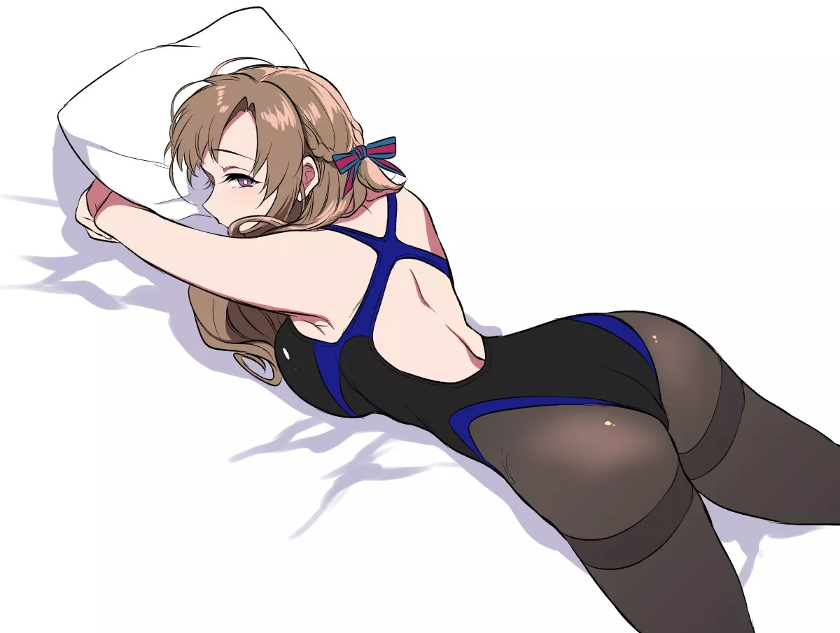 Oosuki Mamako Laying in the Bed [Tsuujou Kougeki ga Zentai Kougeki] (Pochi-goya) posted by ecchi_neko