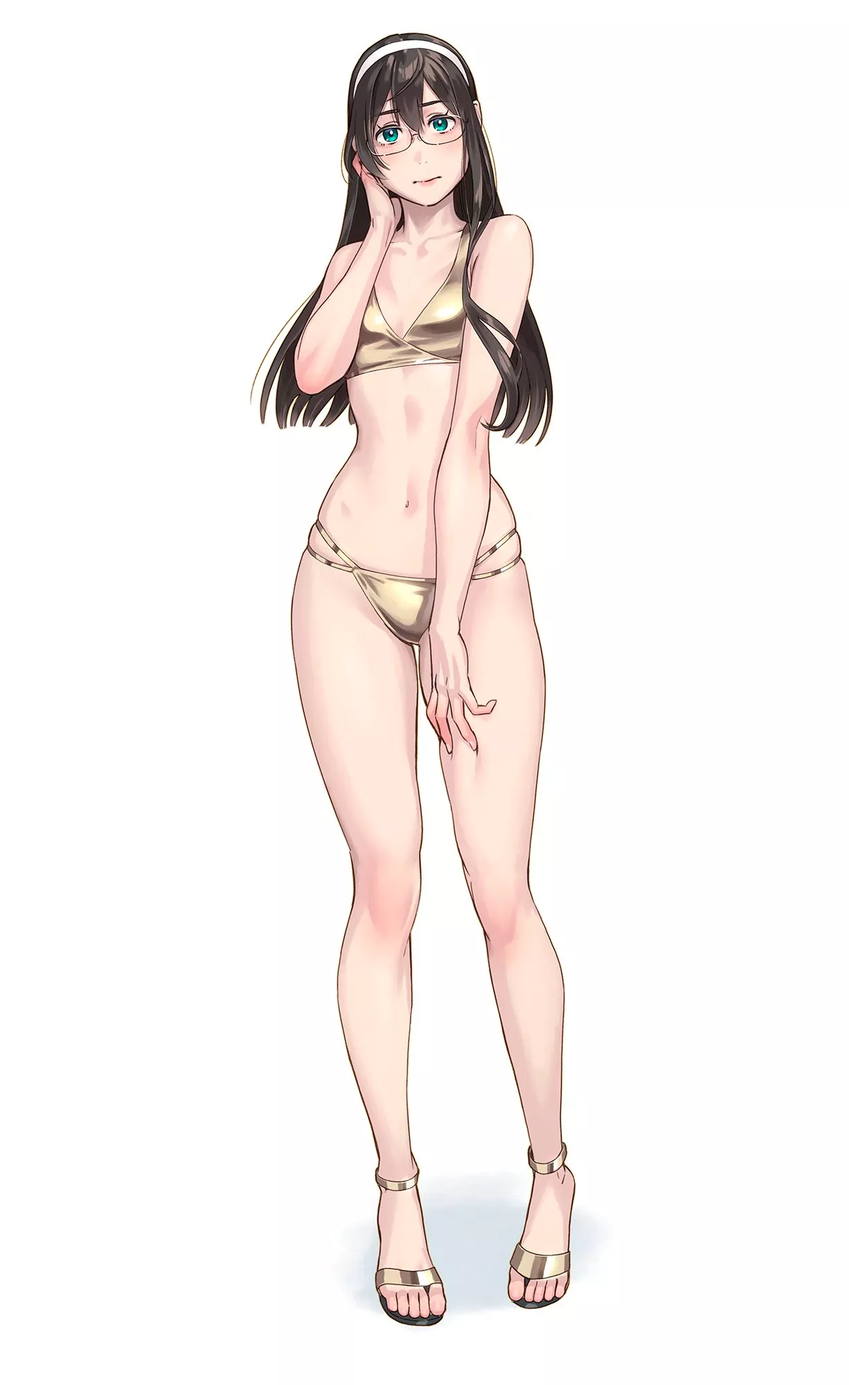 Ooyodo's slender physique [Kancolle] posted by namiaiman