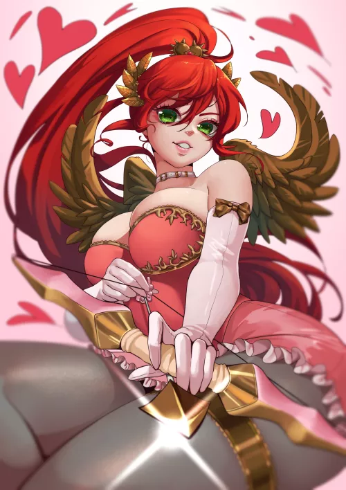 Sexy cupid Pyrrha (lillica) [rwby] commissioned by darkrobbe1 by darkrobbe1
