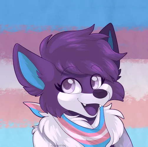 🏳️‍⚧️Trans rights!! 🏳️‍⚧️ | [Art by me @aussie_kitten | Com for ElliFur] by Aussie_Kitten_