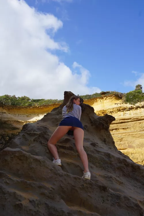 Whenever I'm in a skirt, I always find interesting things to climb! by horngk