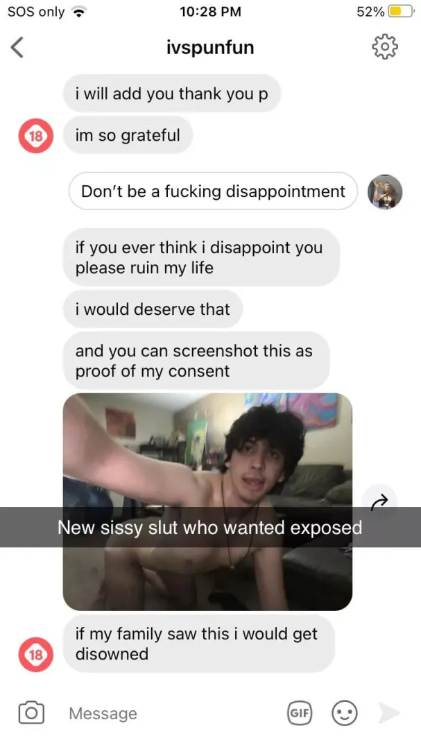 Yet another sissy who wanted exposed but to pathetic to join my sissy school by mistressBrazda1