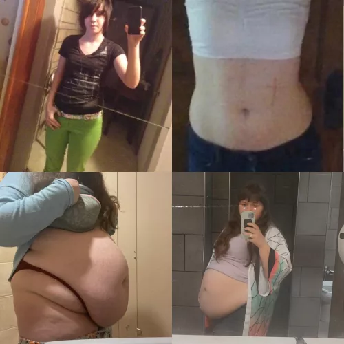 90lbs to 312lbs, and imagine that’s the smallest I’ll ever be again 😵‍💫💜🐷 by chubbyanon9802