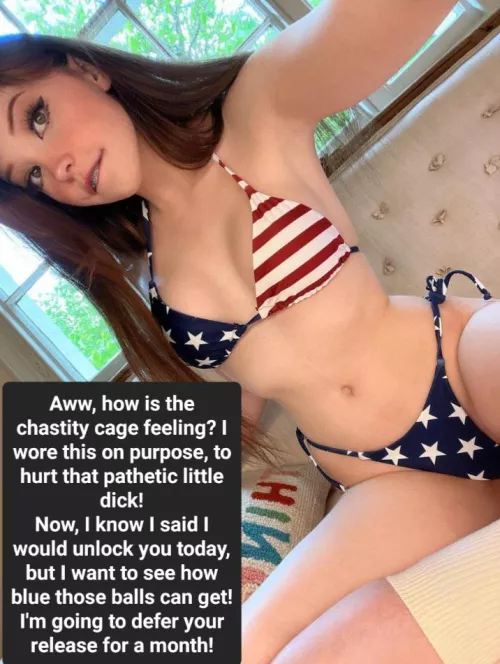 After locking you in chastity, Belle Delphine keeps your balls blue! by No_Alternative_7983