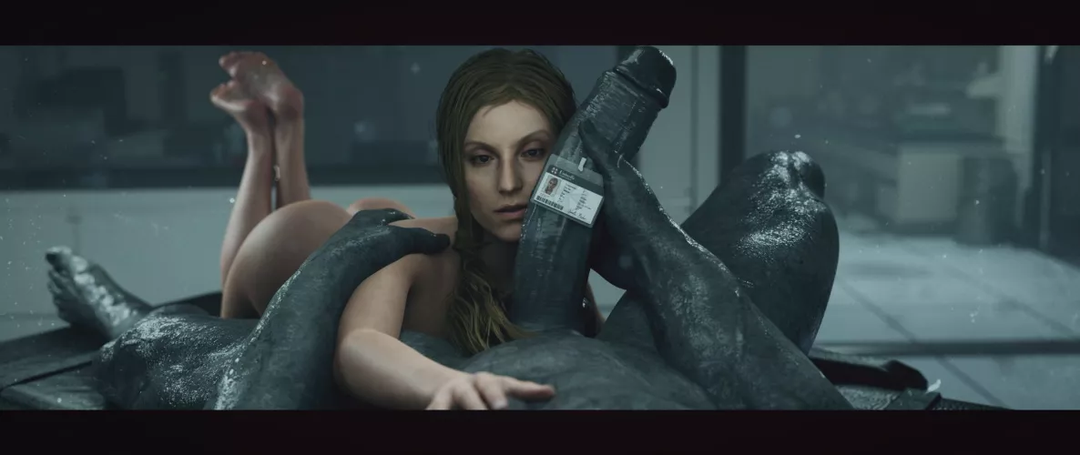 Annette and Mr. X (Stephanie) [Resident Evil] by Kuro-Oji