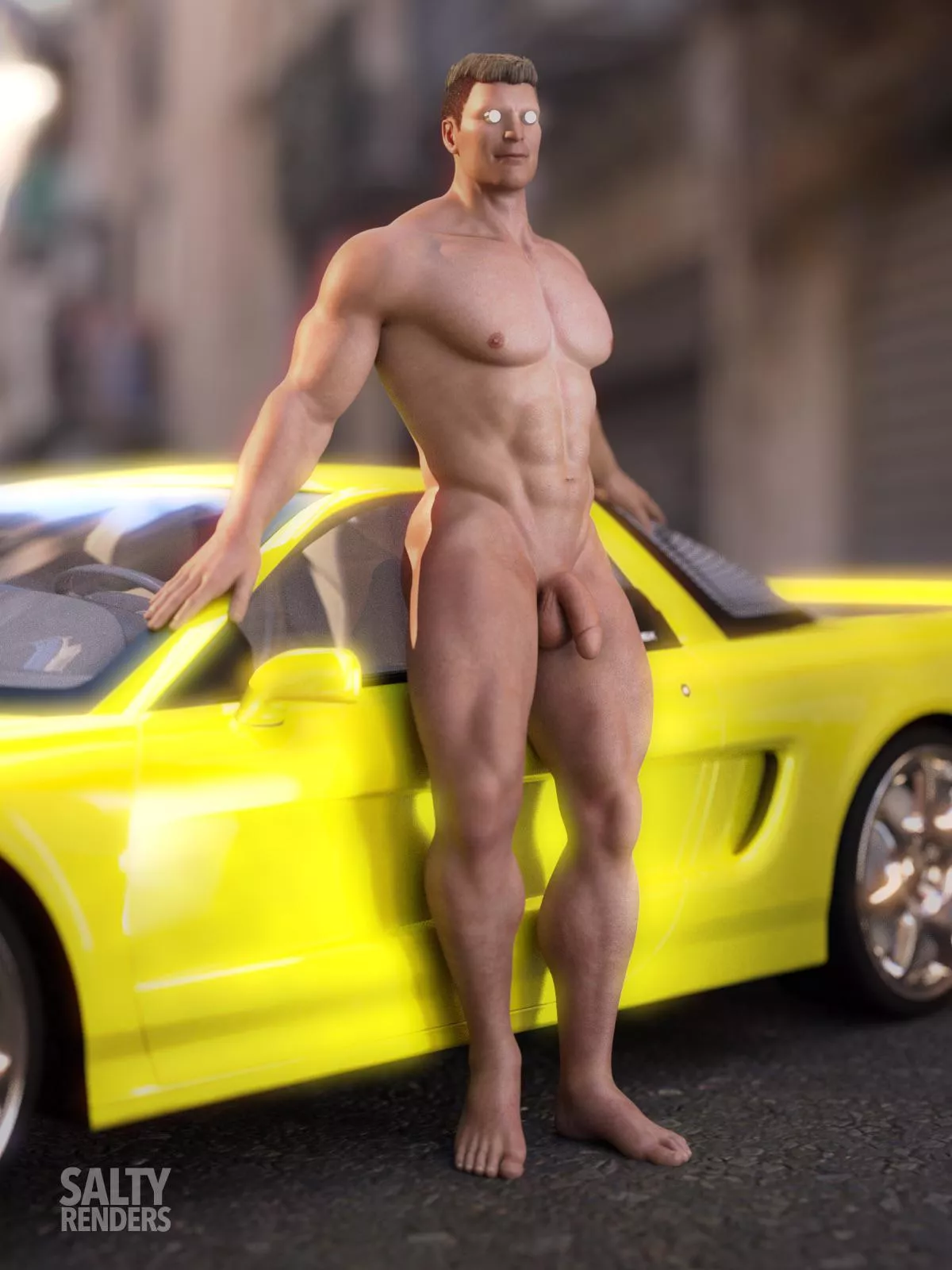 Auto-Erotica with Batou (by me) posted by SaltyRenders