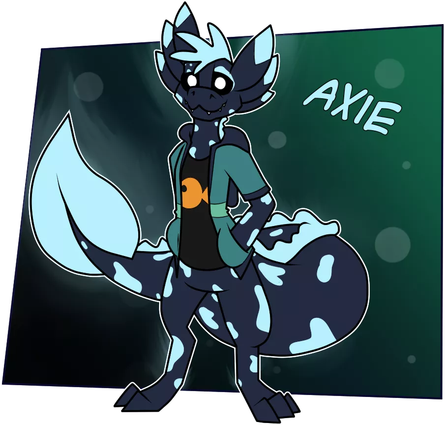 Axie Axolotl posted by TheRedFoxxo