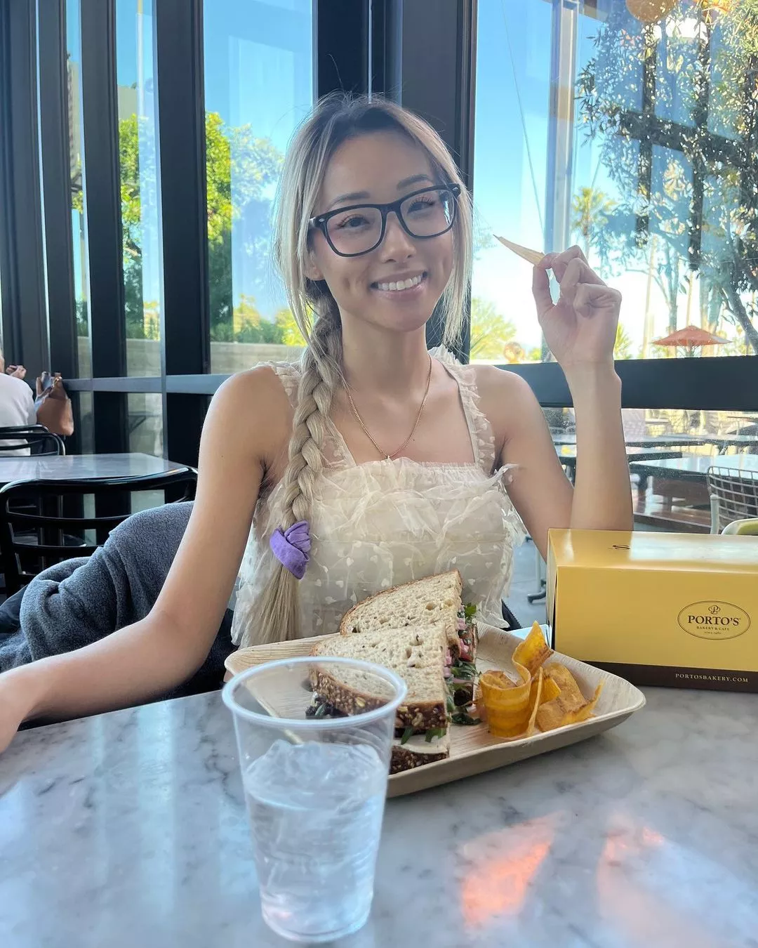 Blonde braids and glasses posted by Majestic_Painter8660