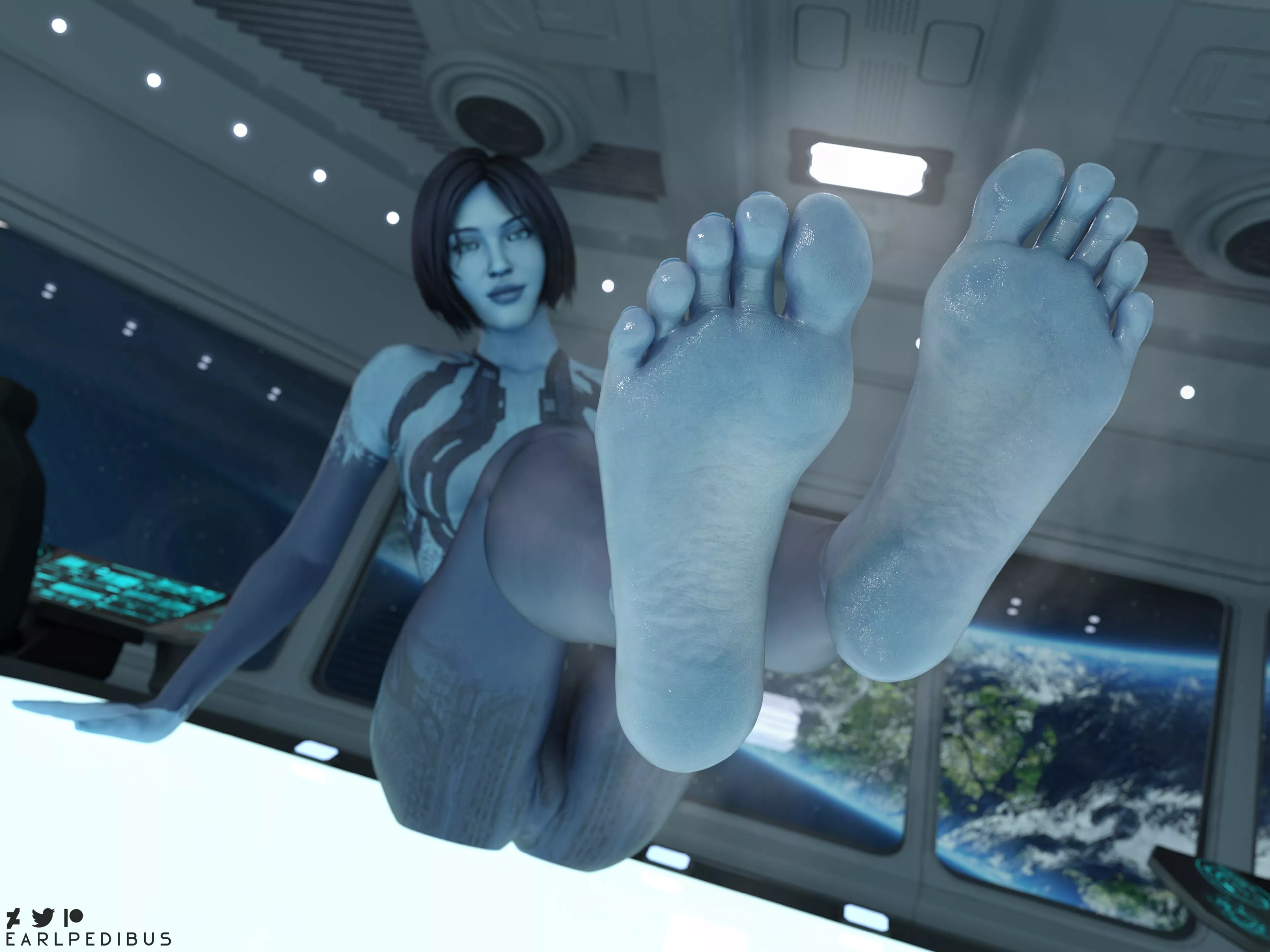 Cortana Soles (Earlpedibus) [Halo] posted by Lachryma_ud