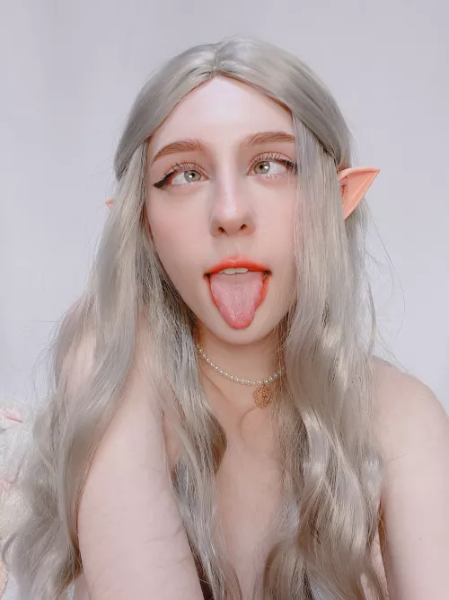 Good elf ahegao [OC] by Tulpina