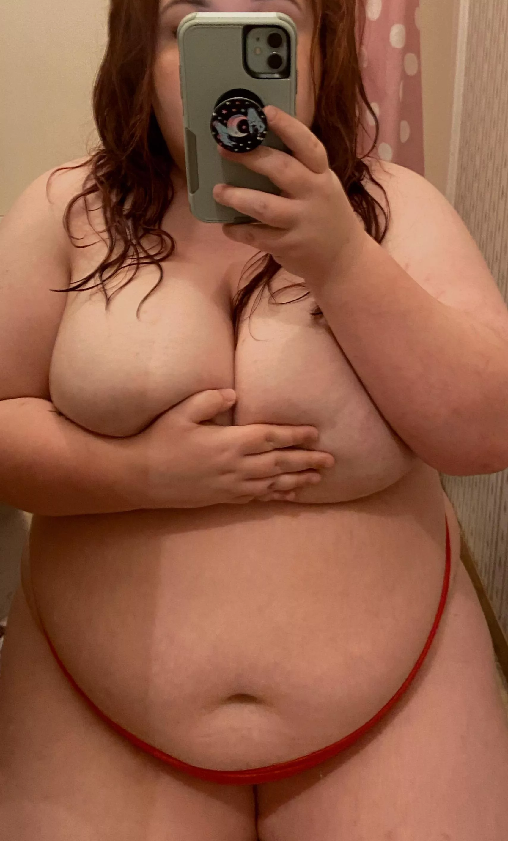 I currently don’t have a bedroom mirror so bathroom selfies will have to do 🫠 posted by _Delilah_Mae_