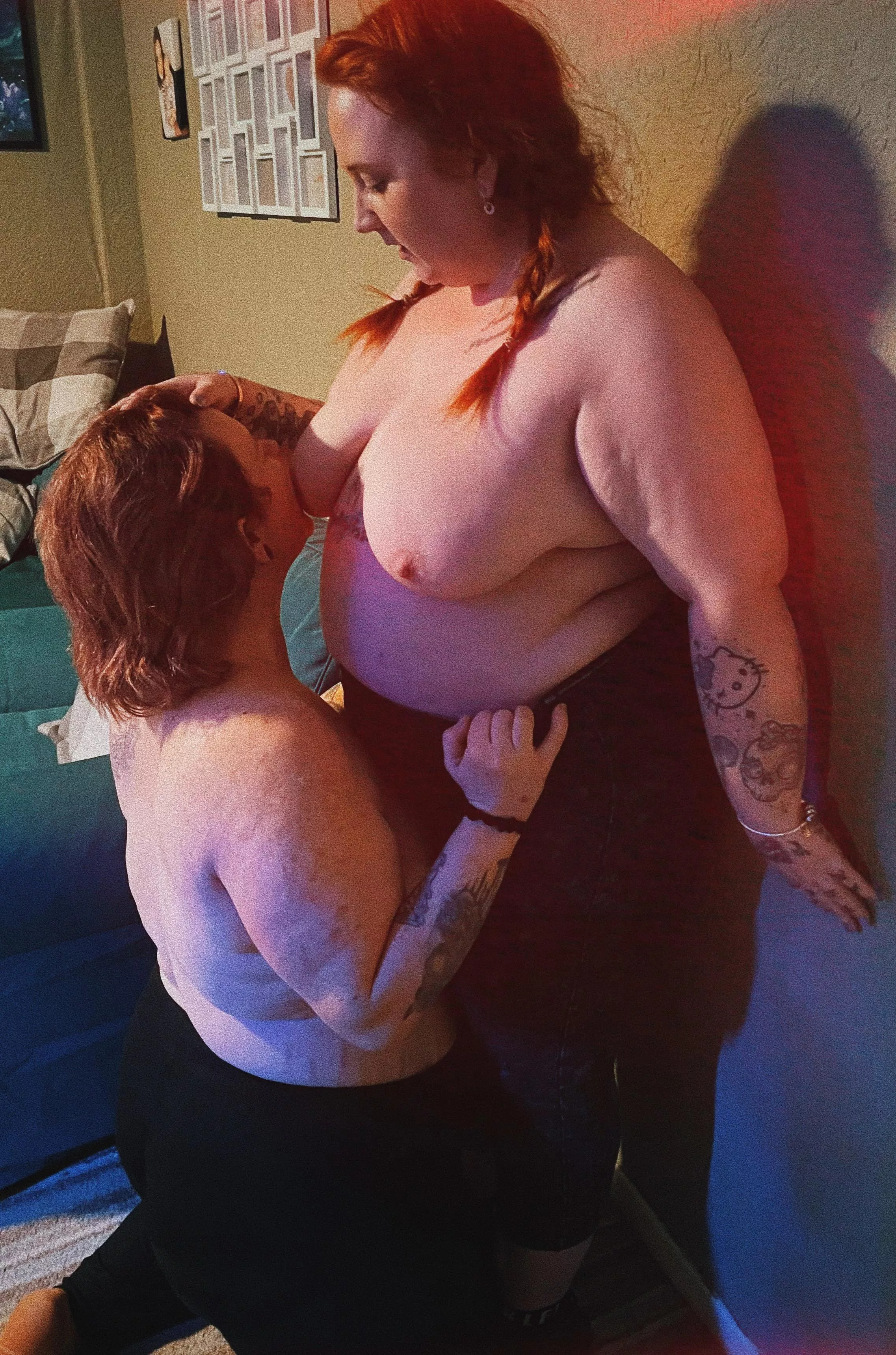 I love feeling her soft lips against my nipples! posted by sttg_of