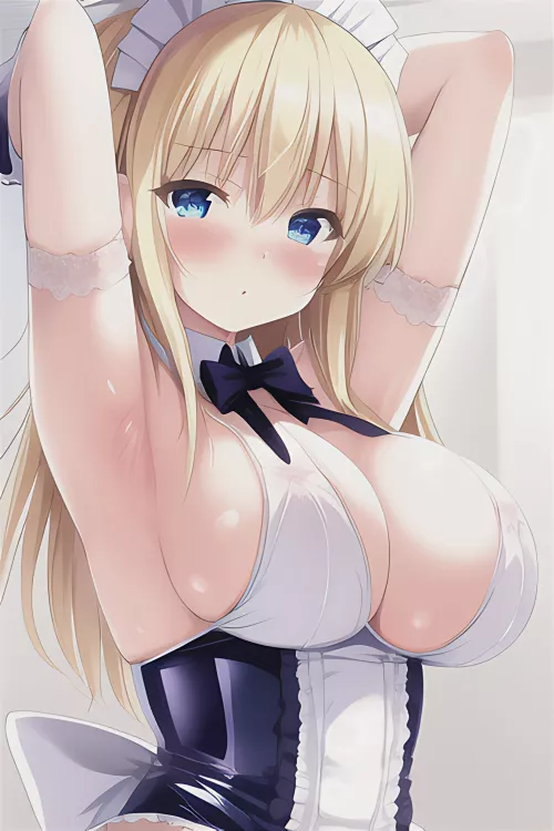 Maid and her armpit [AI] by FreeRoamed