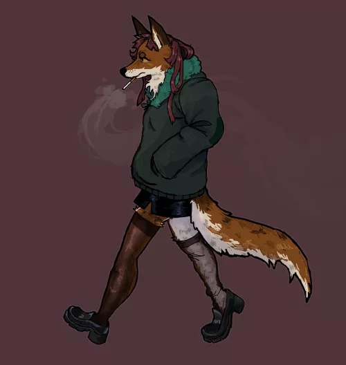 my foxgirl, Naomi by flock_dog