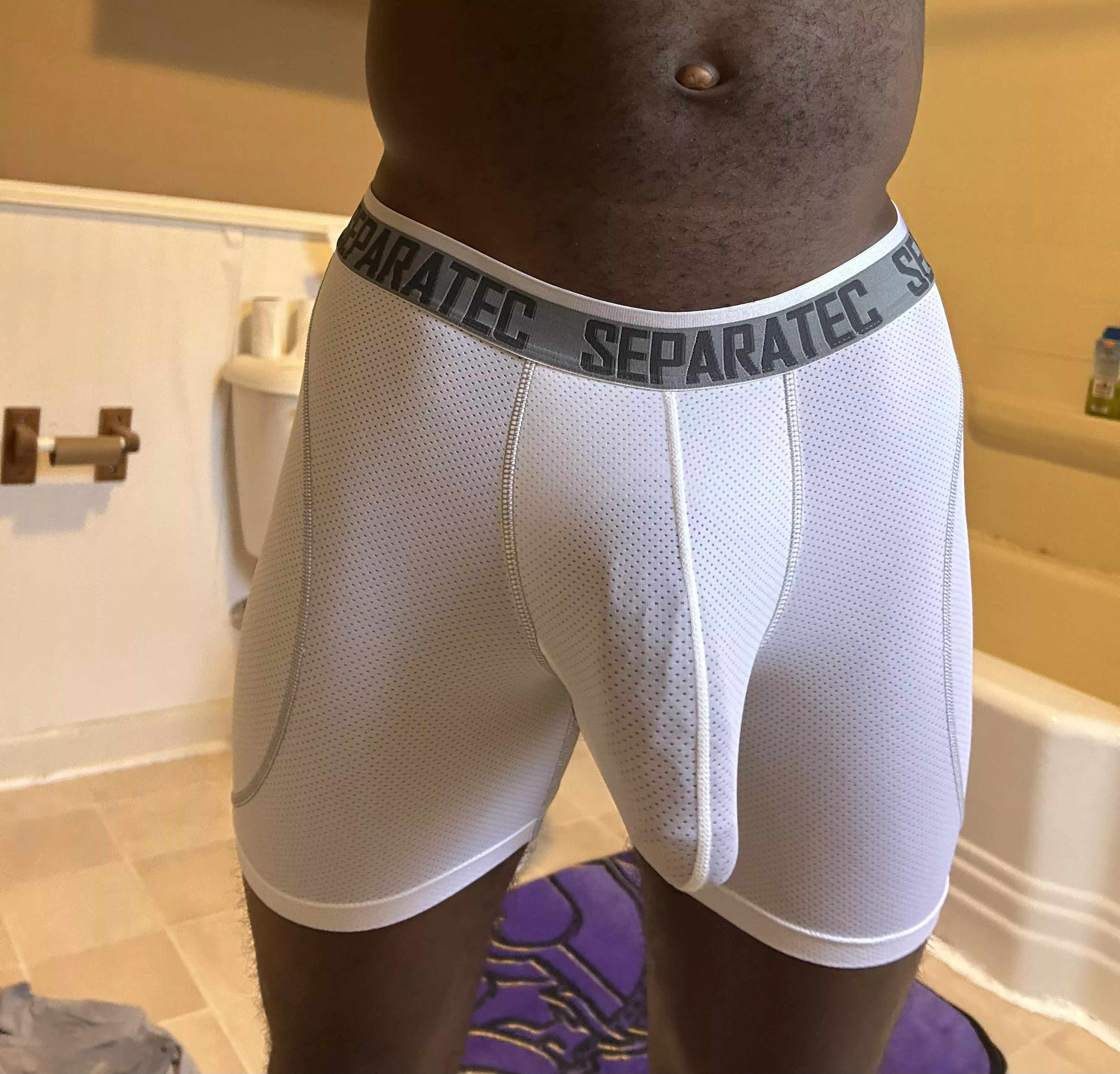 New undies. Didn’t know they were gonna be transparent 😬 posted by BelowAdditional