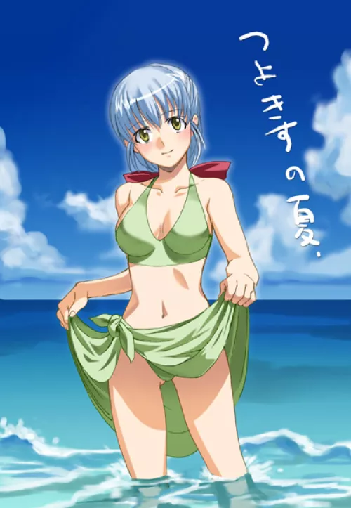 Satou Yoshimi in Light Green Bikini [Tsuyokiss] (Inue Shinsuke) by ecchi_neko