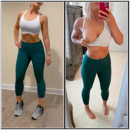 What body part should I work out today? 😉 by KurvyBlondeWife1