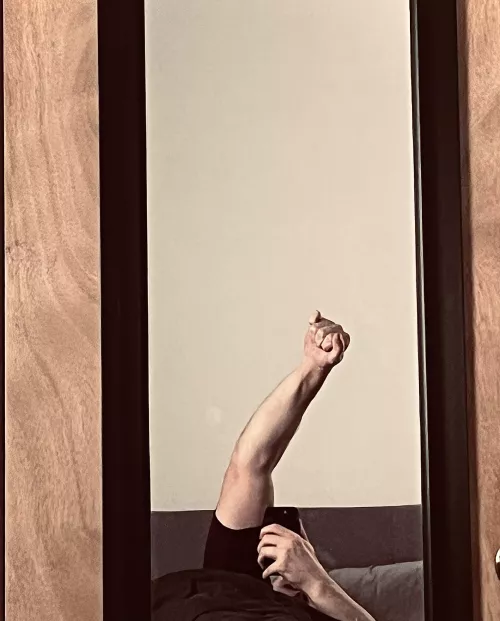 When you wake up in the morning and have to check how your forearms are looking for the day by Shyguyonreddit4444