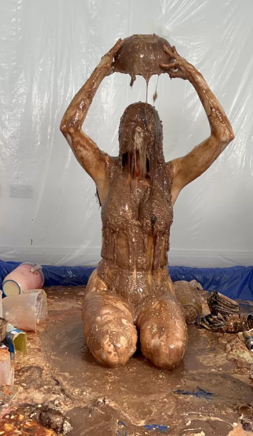 Who can guess what colour this sexy lace lingerie bodice was before this Sploshing session started?? Xx by BrookeMaddison