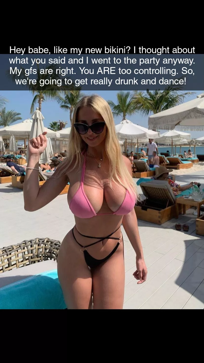 You know how horny she gets when she gets drunk. at least now you know why she hasn't been answering your texts posted by FlexibleLibertine