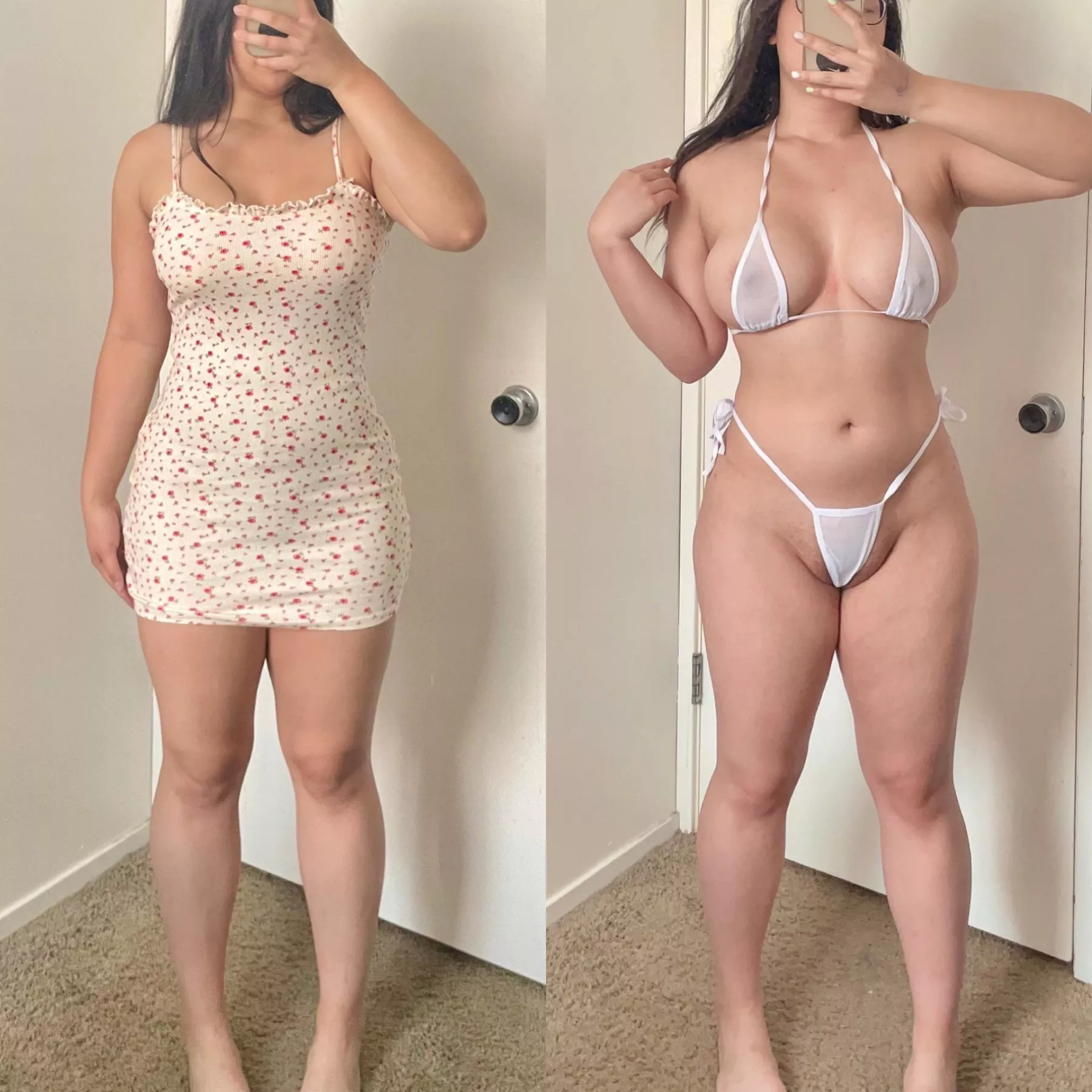 Did you like my new bikinis under my sundress?🥰 posted by bobabuttgirl