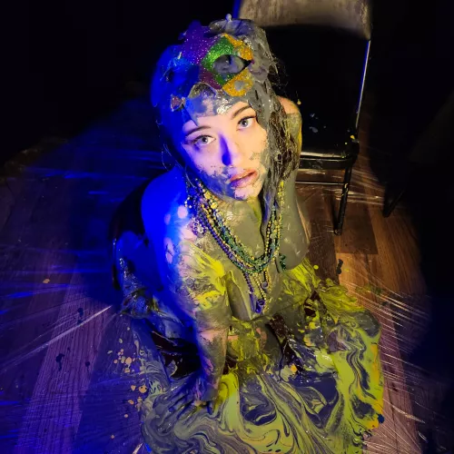 Don't mind me... just starting my Fat Tuesday festivities with pancake batter (Happy Pancake Day too!) by MelonieNosha