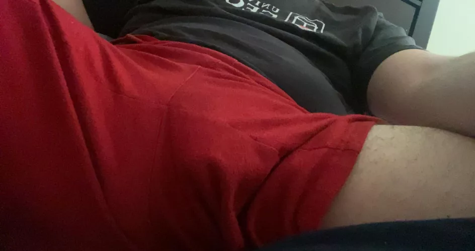 Flaccid gym shorts bulge by ElectricalMonth4478