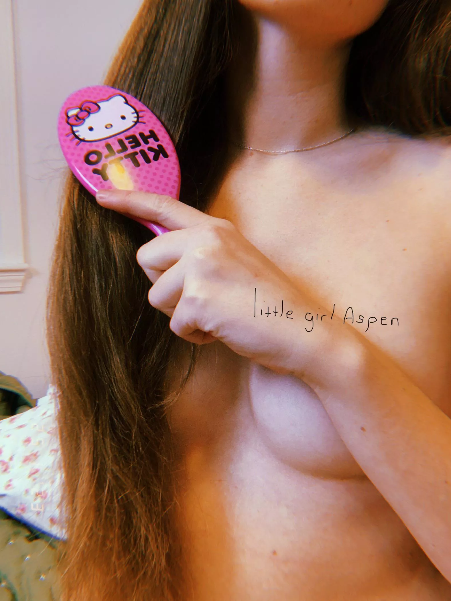 I love brushing my long hair. It feels so good! posted by littlegirlaspen