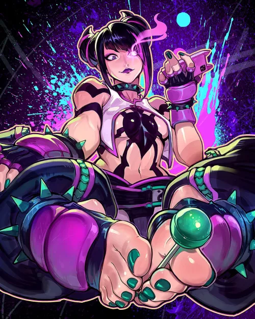 Juri Han 😈🍭 (ReiQ) [Street Fighter] by Lachryma_ud