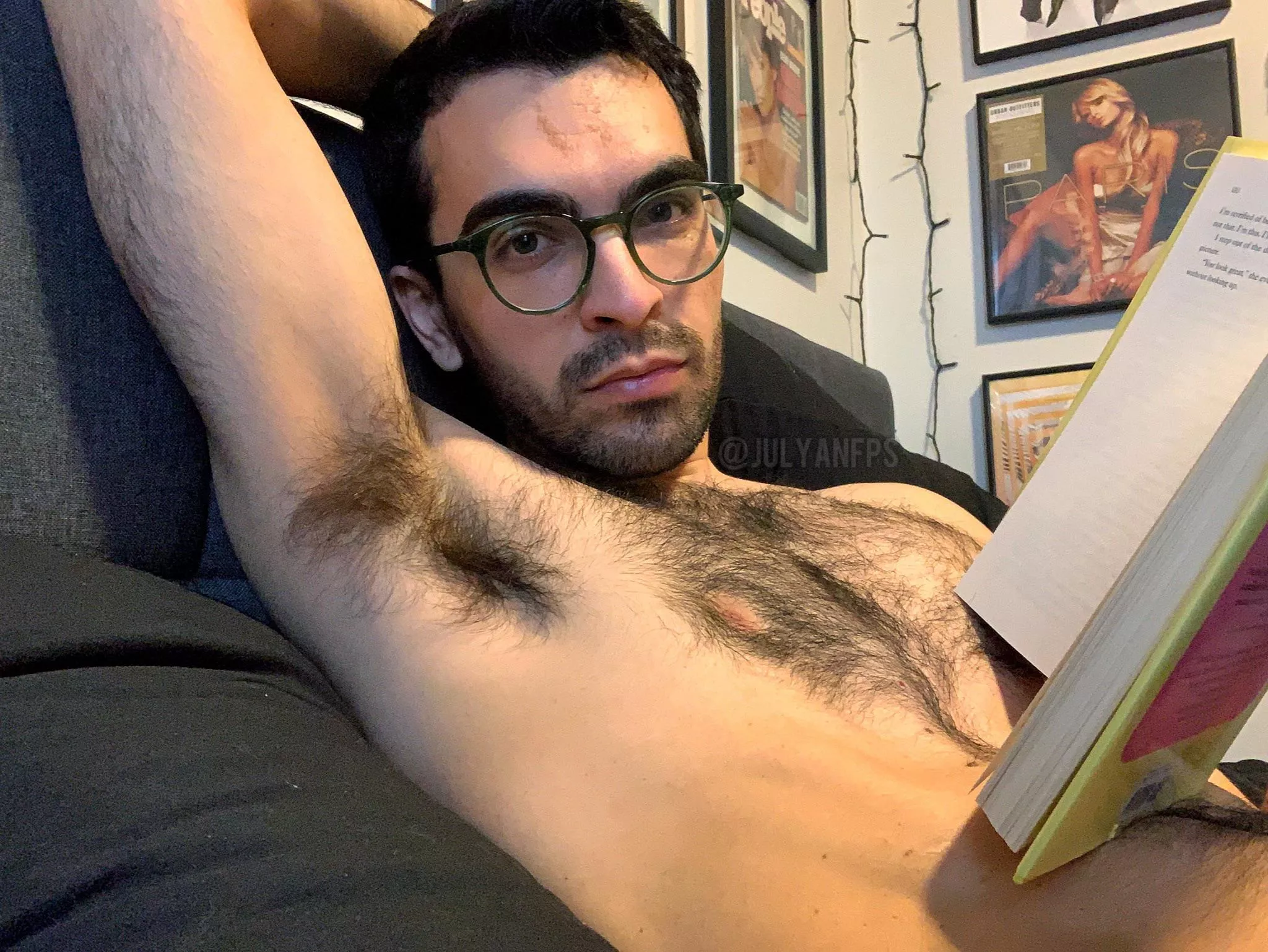 Pretending to read til you make a move 😛 posted by julyanfps