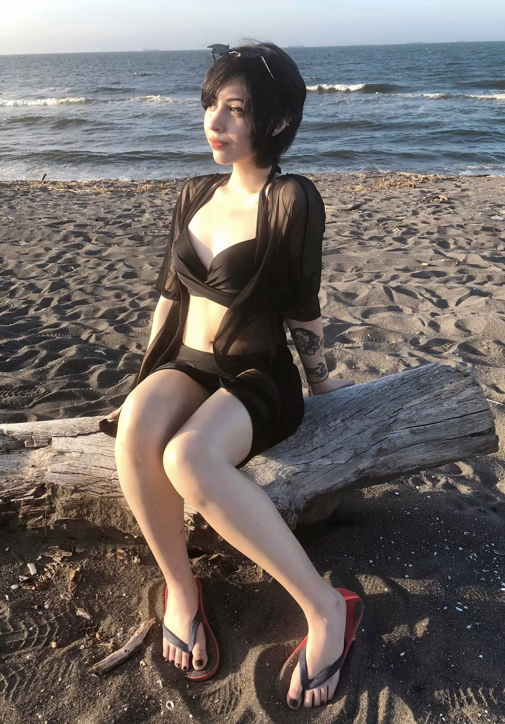 Rare pic of a goth taking a sunbath posted by Ok_Luck3500