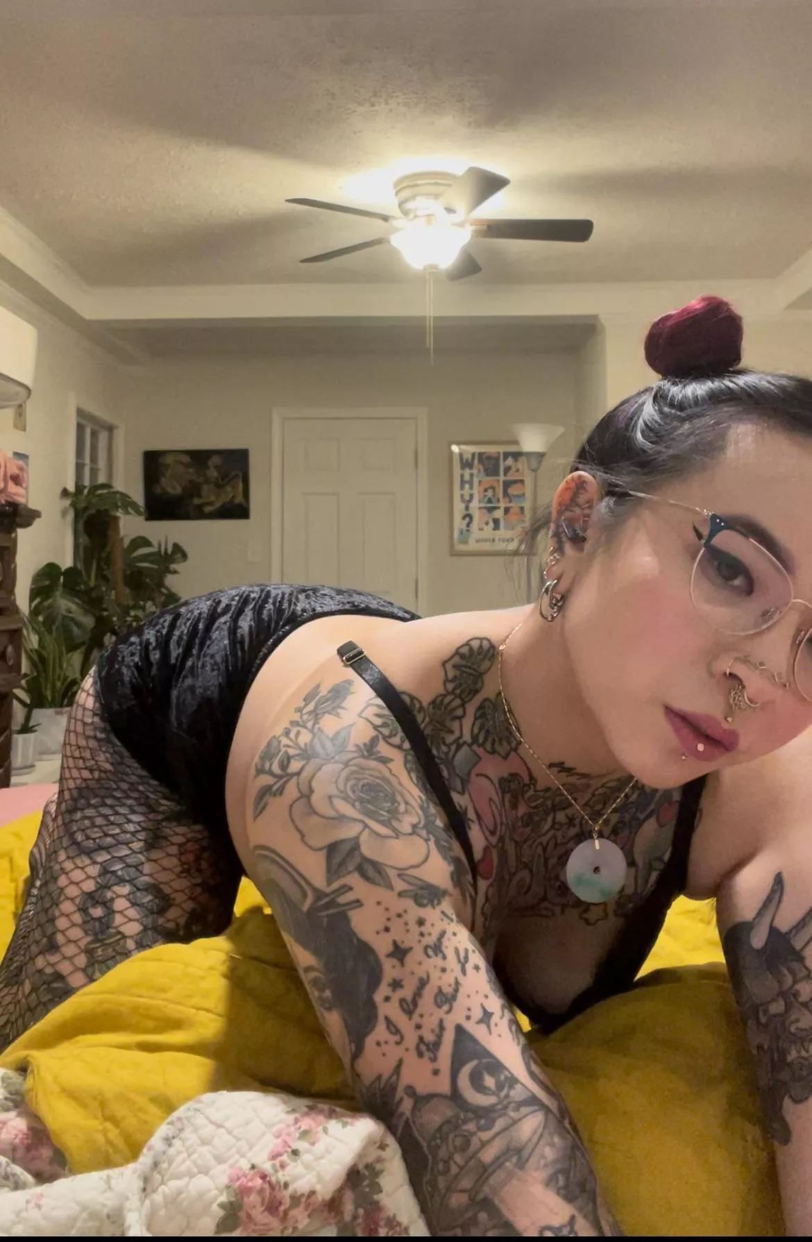 Would you play with this tattooed Asian slut all night? posted by xQueenLycheex