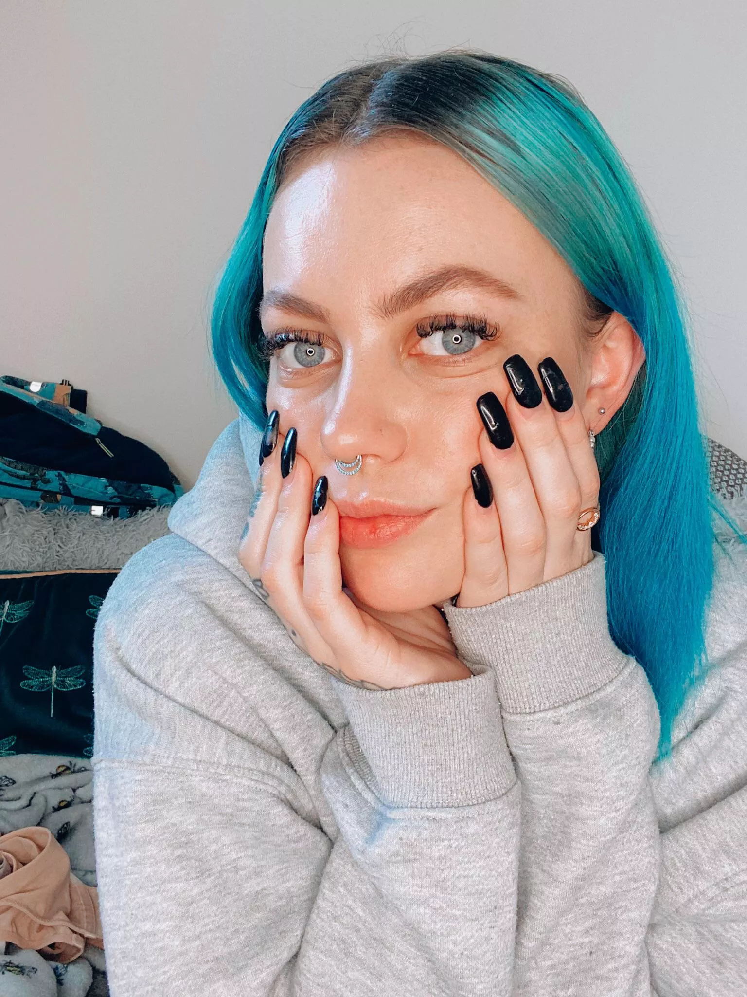 You like the hair/eye combo? 💙 posted by SirEnvironmental5796