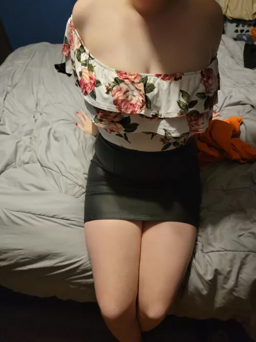 can i come set on your bed in my tight leather skirt? by That_redheadnextdoor