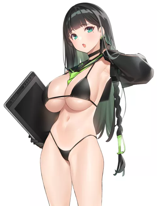 Drawing tablet waifu by AliveIntention9154