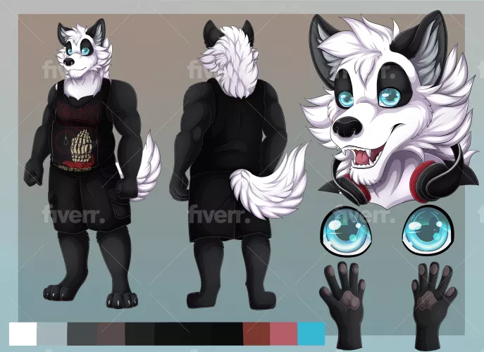 Finally got my first ref-sheet. Say hi to Schiriki. by Schiriki-kun