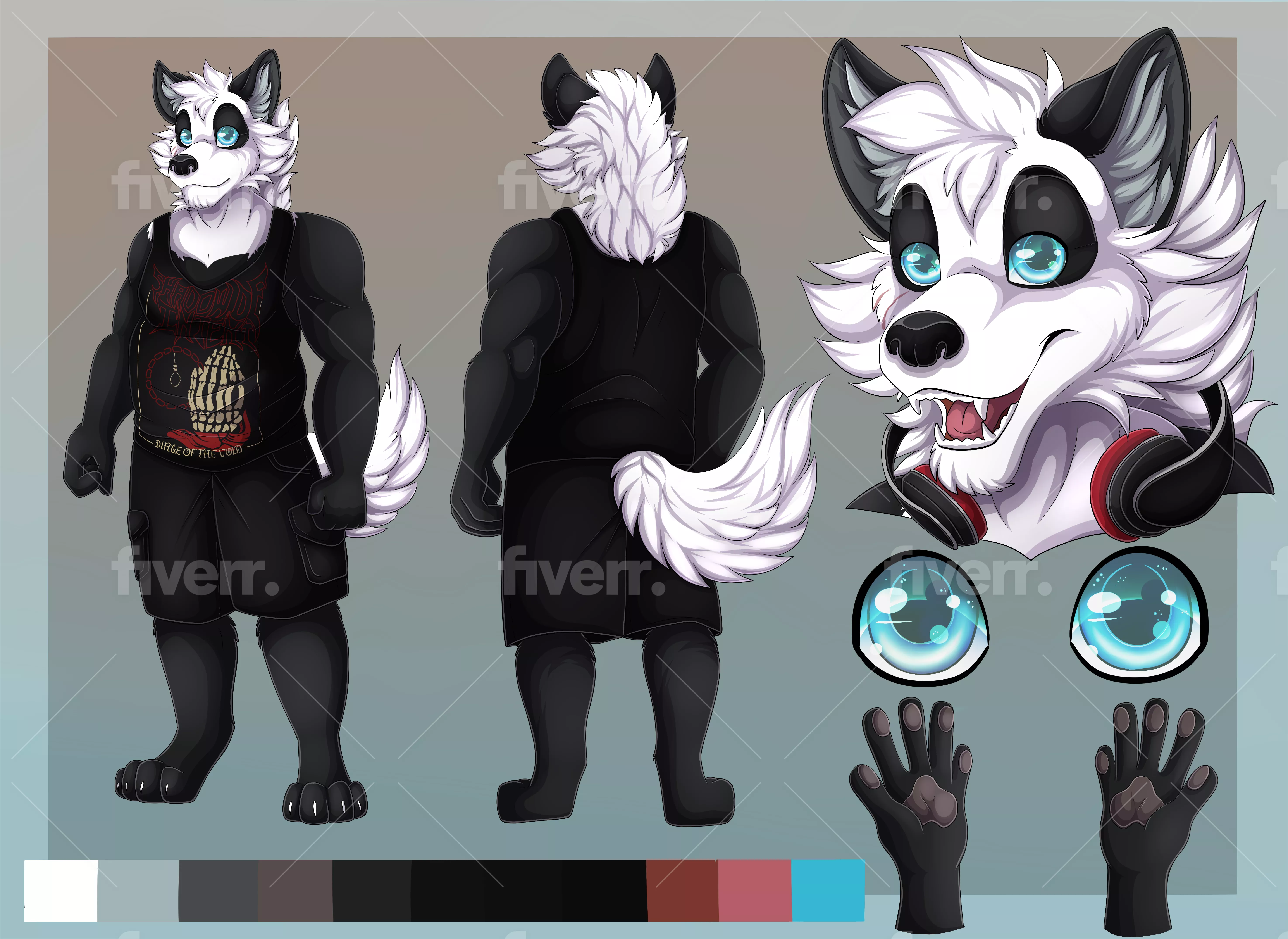 Finally got my first ref-sheet. Say hi to Schiriki. posted by Schiriki-kun