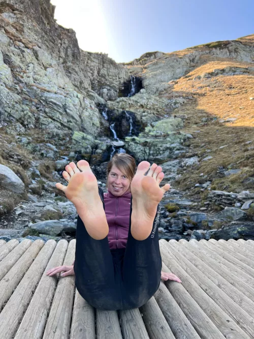 Hiking tired feet are the sexiest! by Amandabluereal