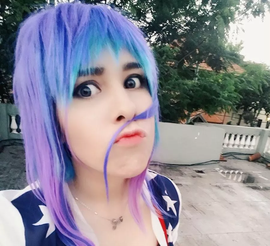 i cant grow a mustache so ill make fake one </3 posted by fennycosplays1