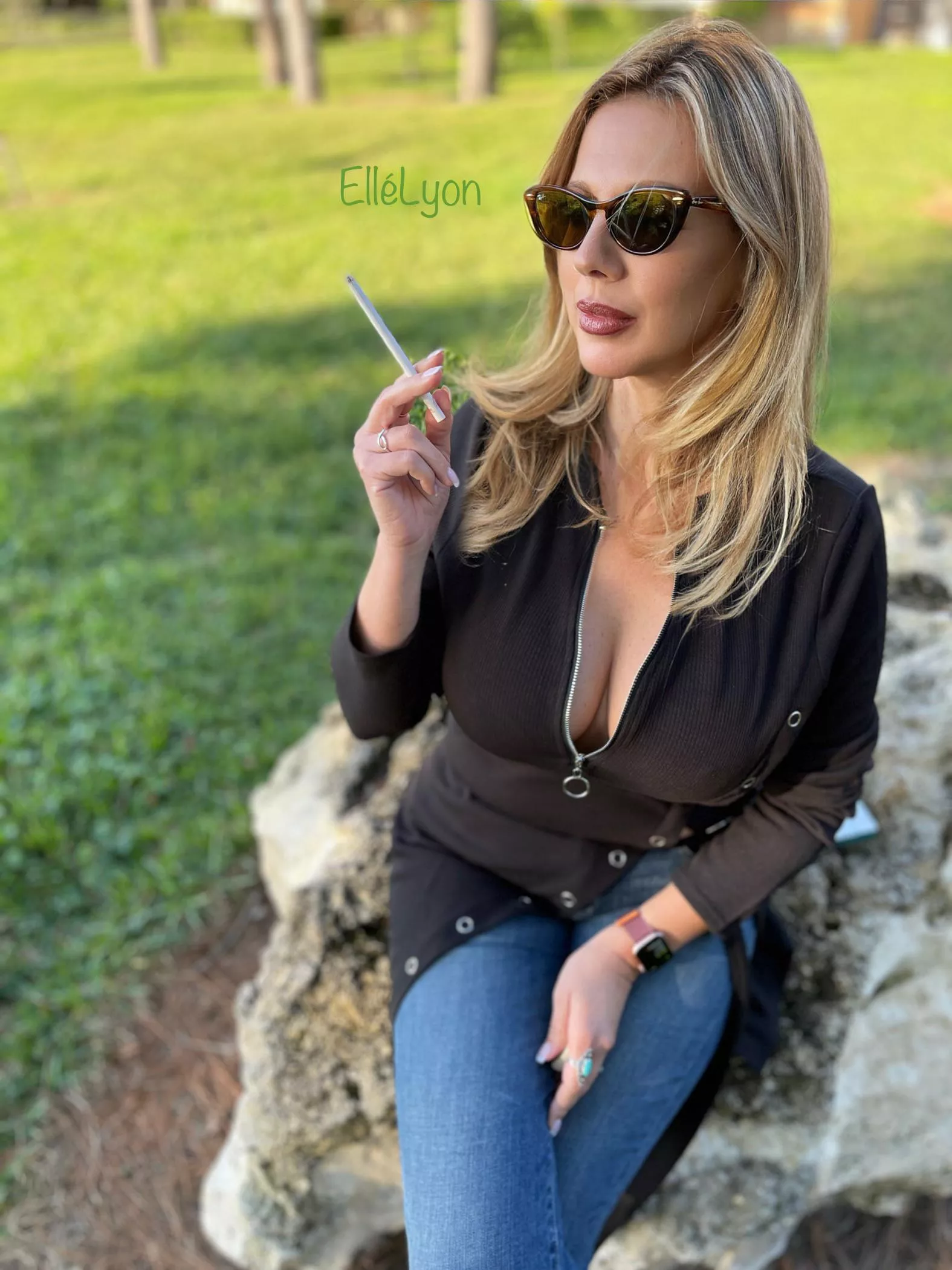 I don’t mind sitting in the smoking section. 😏 posted by ElleLyon