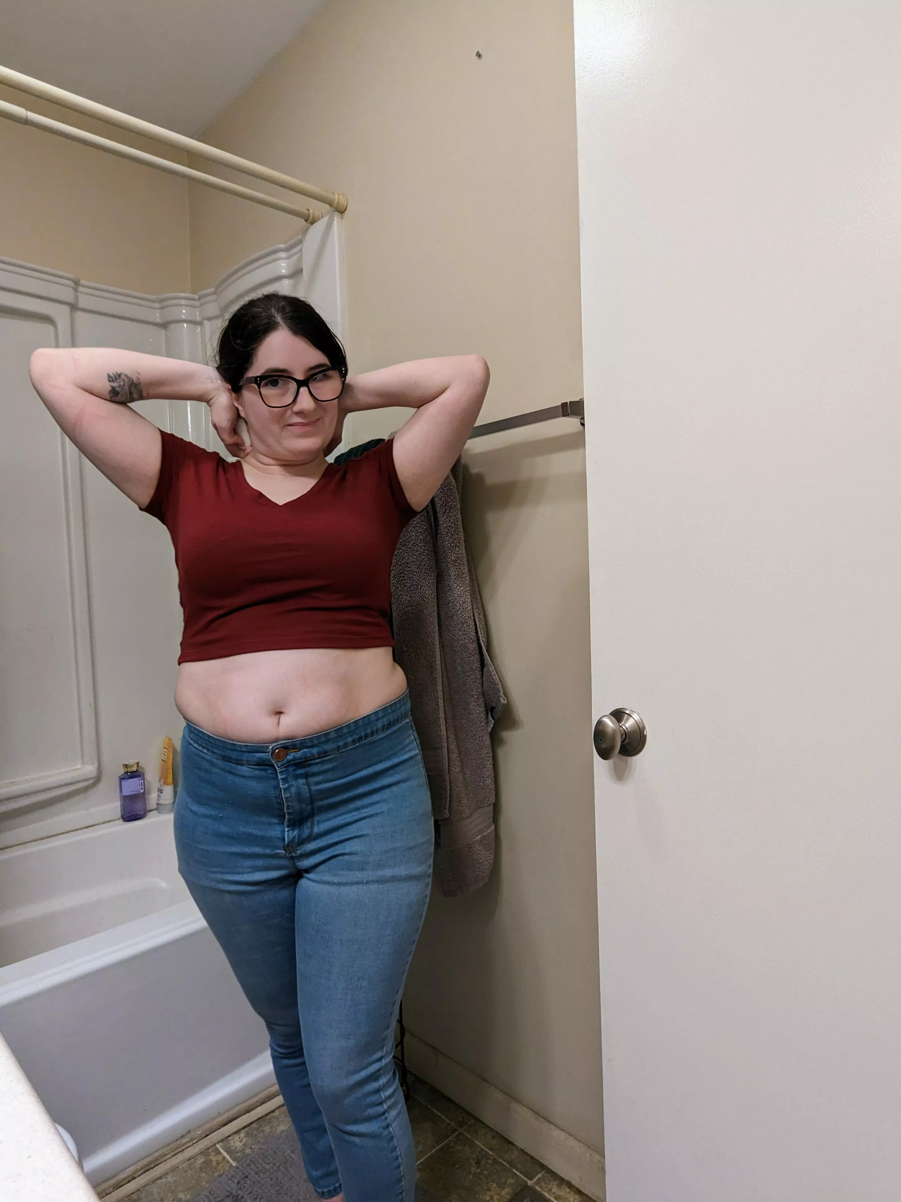 I love my new crop top 😊 posted by onlylilac1