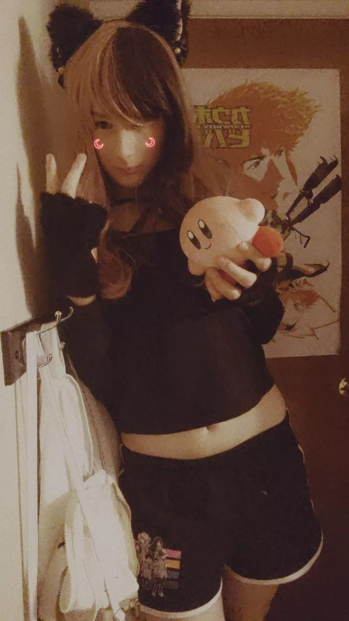 I'll give you my Kirby if you give me a kiss 😘 posted by EzraFemboy