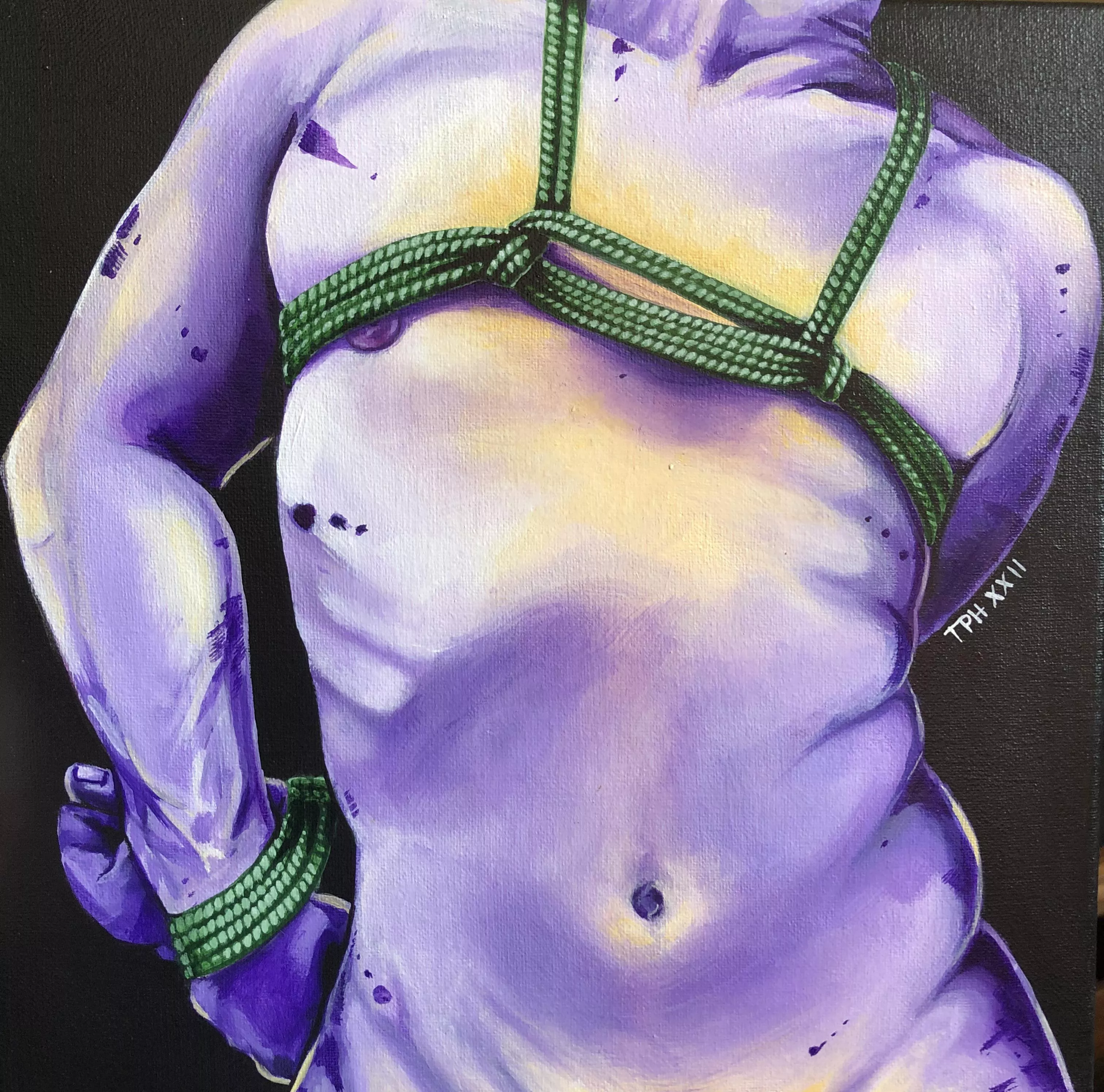 I'm so glad this sub exists! Acrylic painting of a tie I did. posted by Omphidian