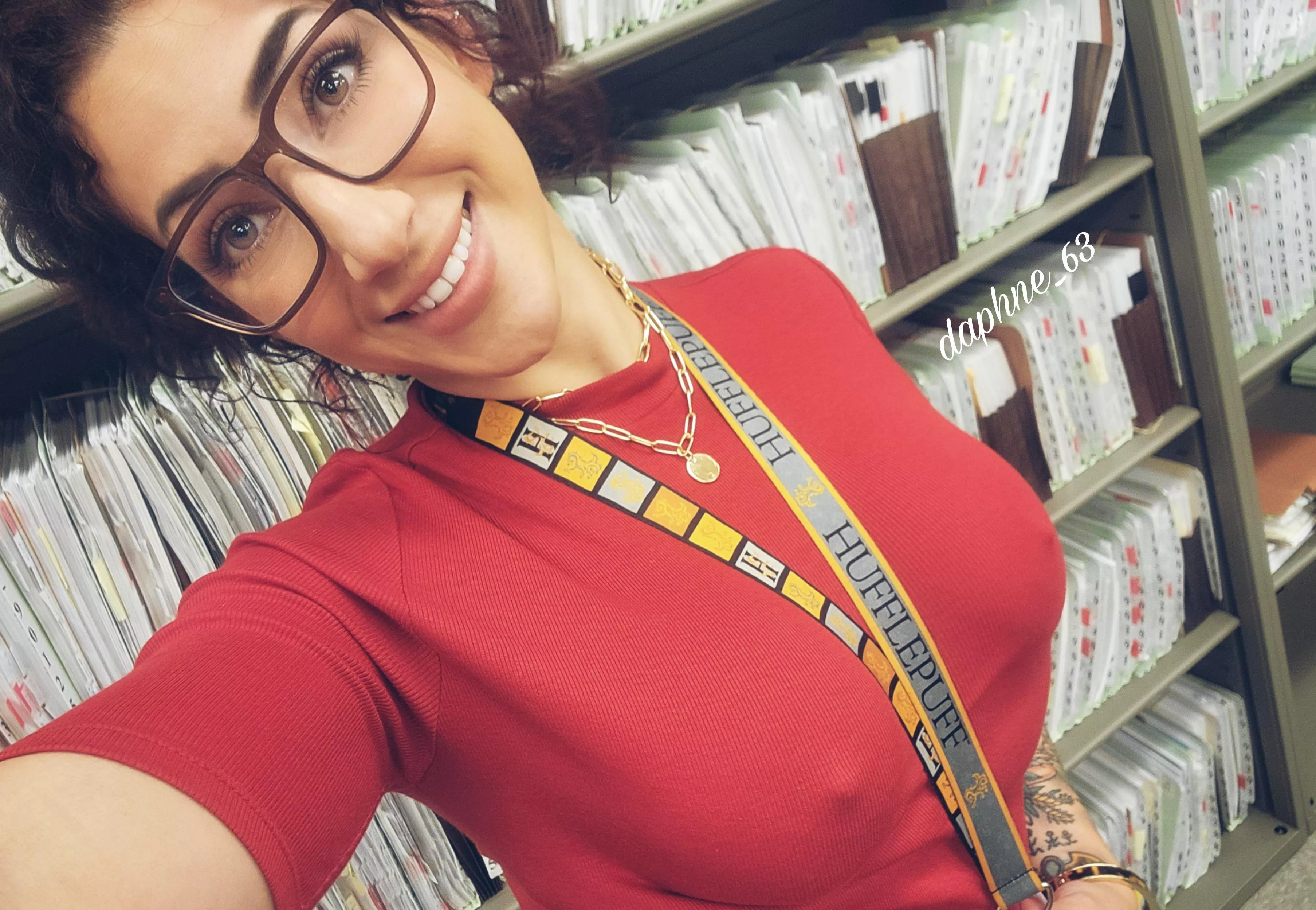 just another braless day at work...keeping office morales high posted by daphne_63