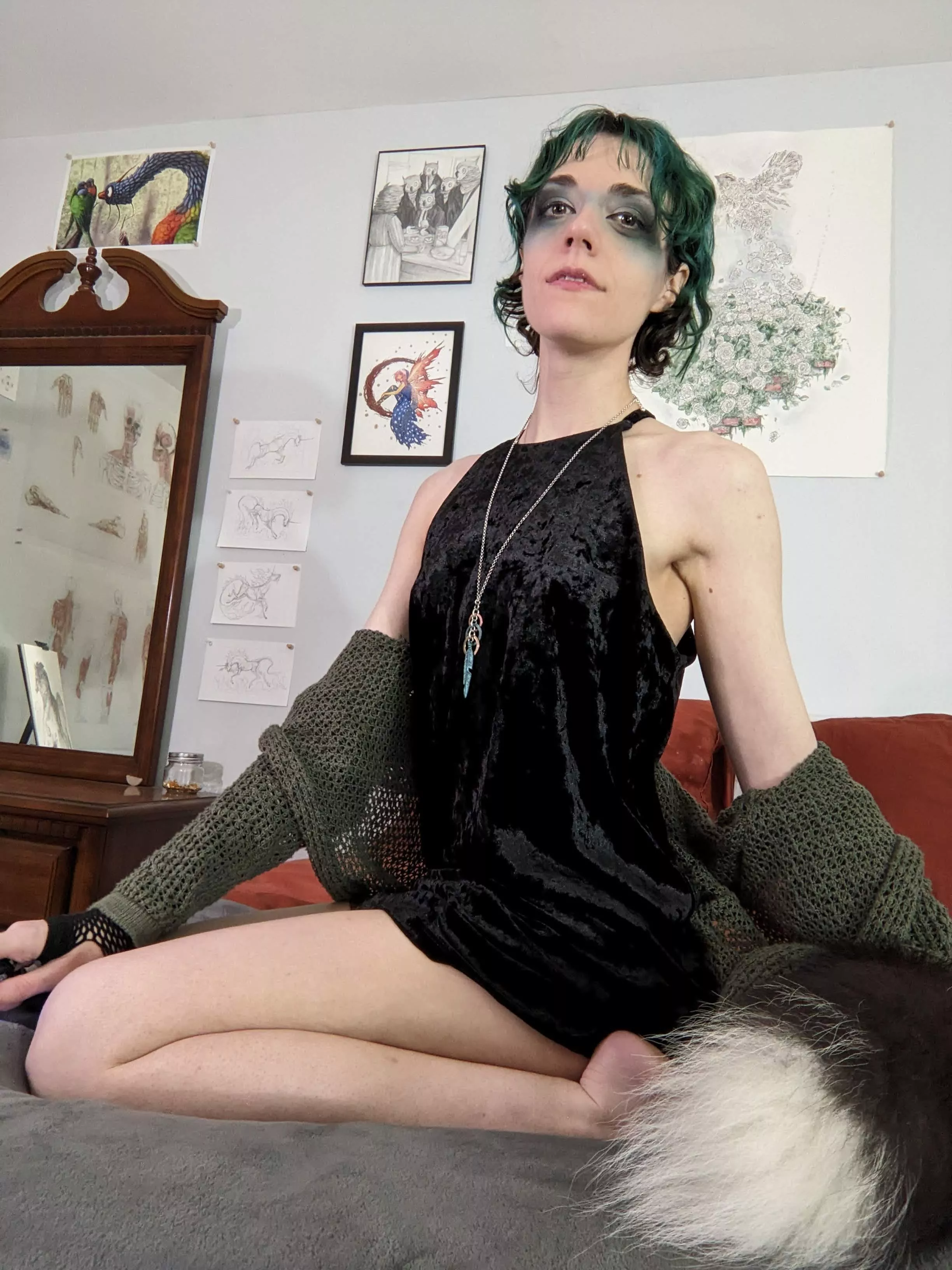 New hair! Eeeeee! 💚 posted by TaylorMorganHi