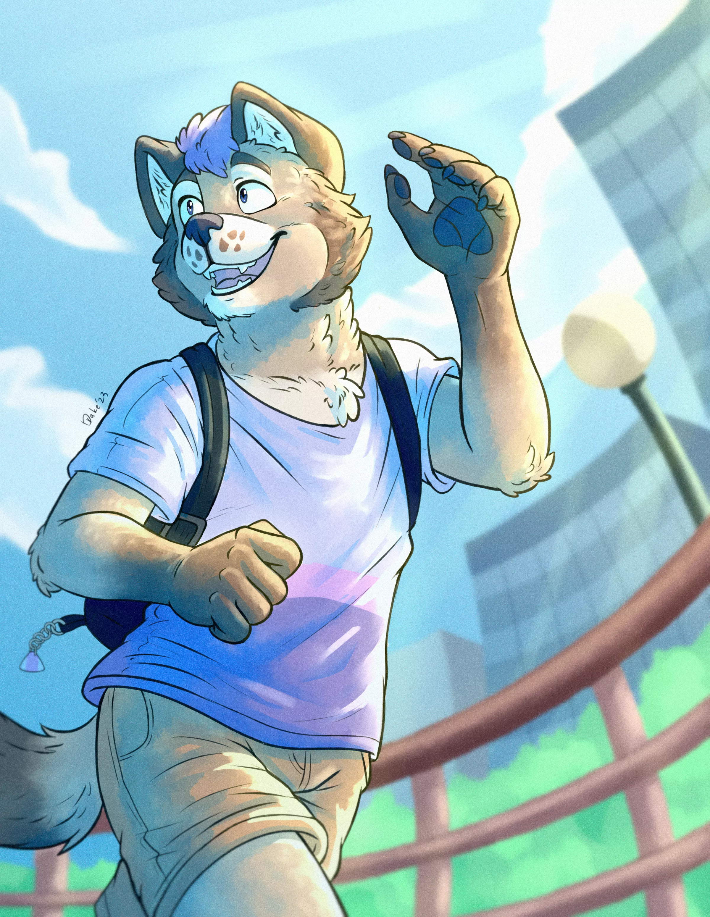 ‘‘Oh hey, that’s him! Man, I’m so happy to see him again!’‘ // Art by me posted by spacetank