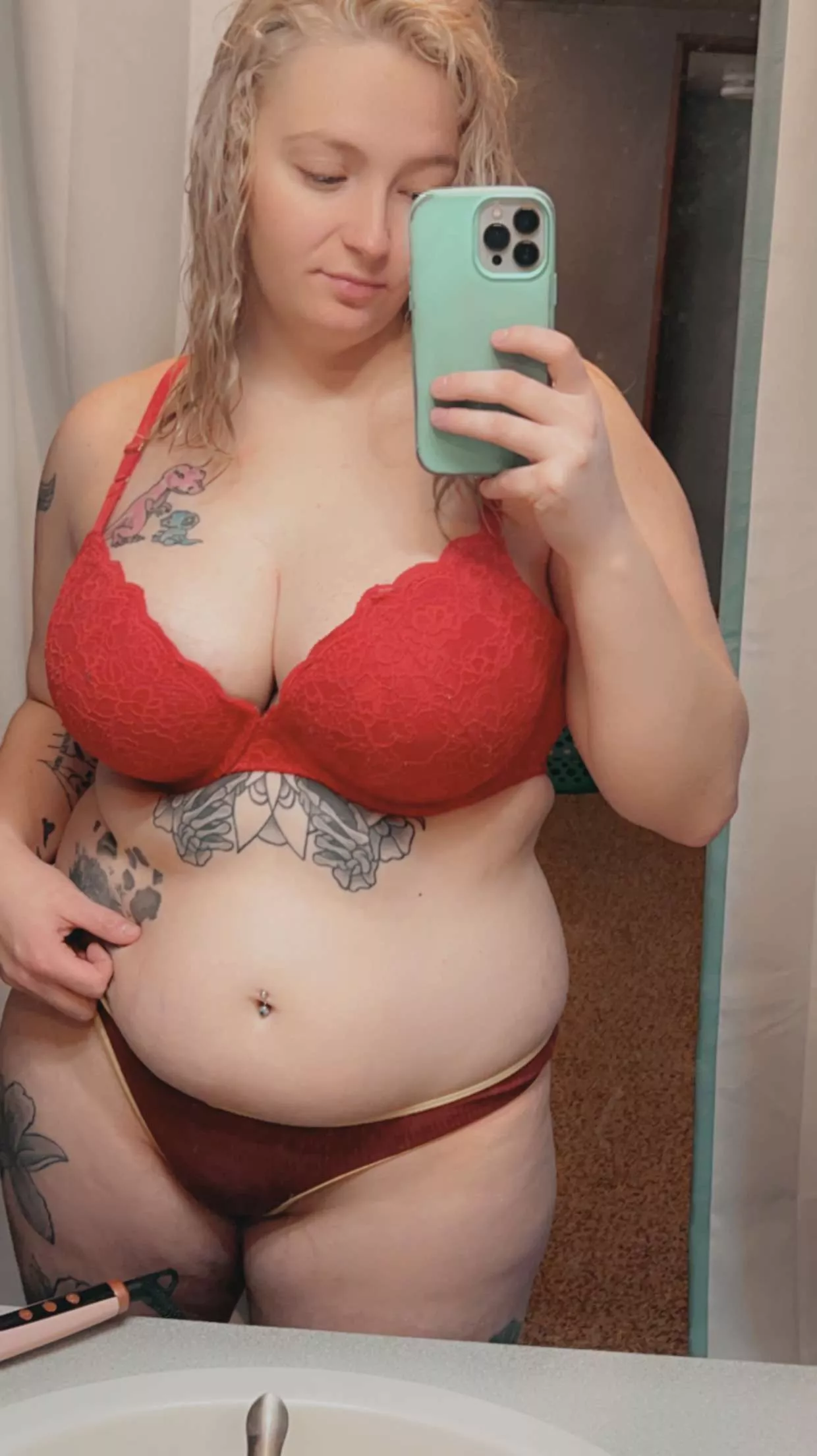 rocking the HP thong today posted by blondedevil24