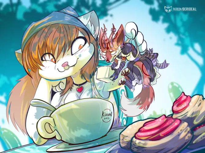 Small service (art by me) by derideal