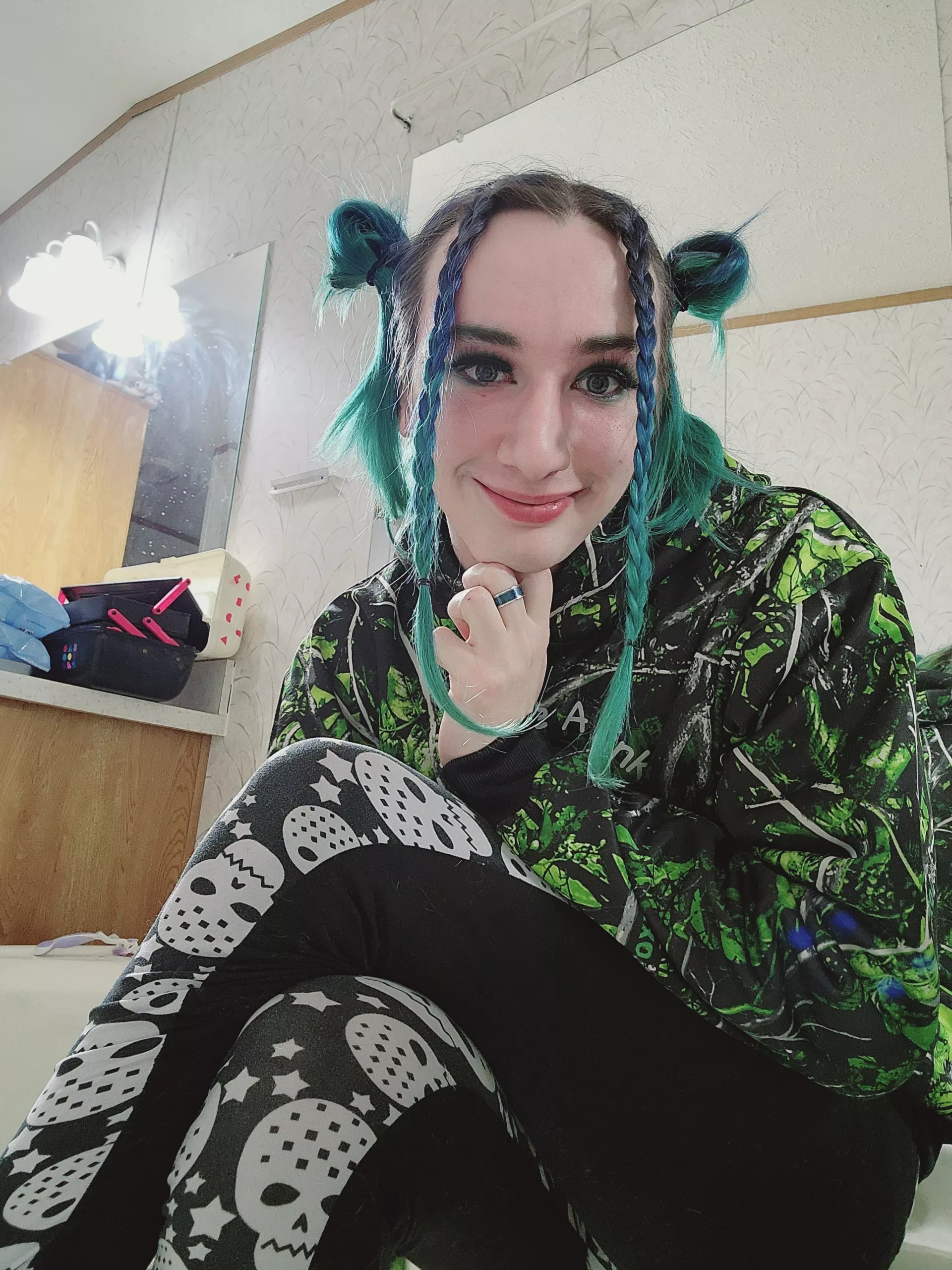 Tried something new with my hair today what do you think? posted by Mariana--Trench