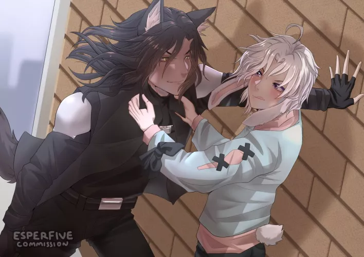 Wolf x bunny [ORIGINAL] by homobyleth